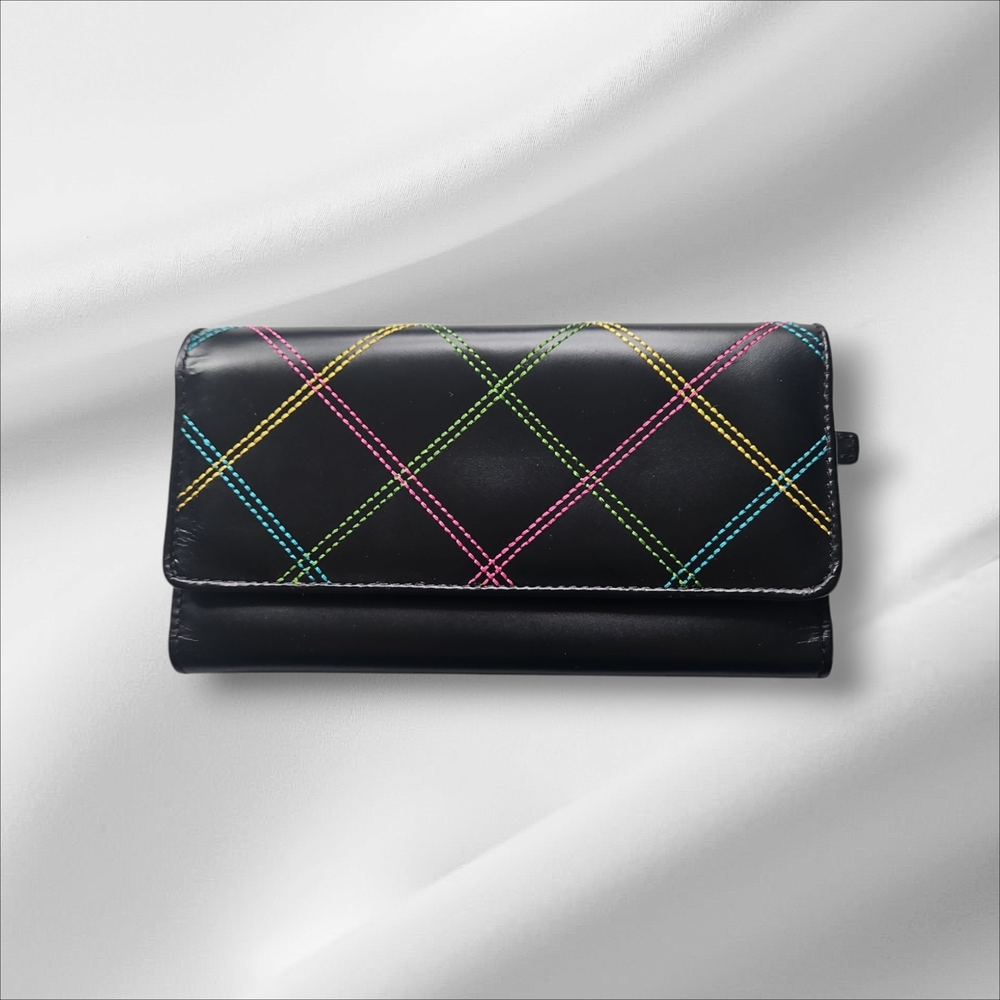 EUC Black Quilted Women's Wallet
